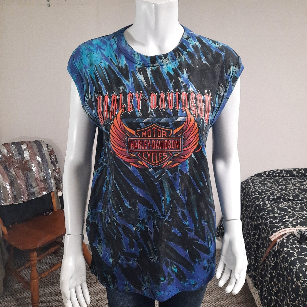 Vtg. Gnarly Harley Tank